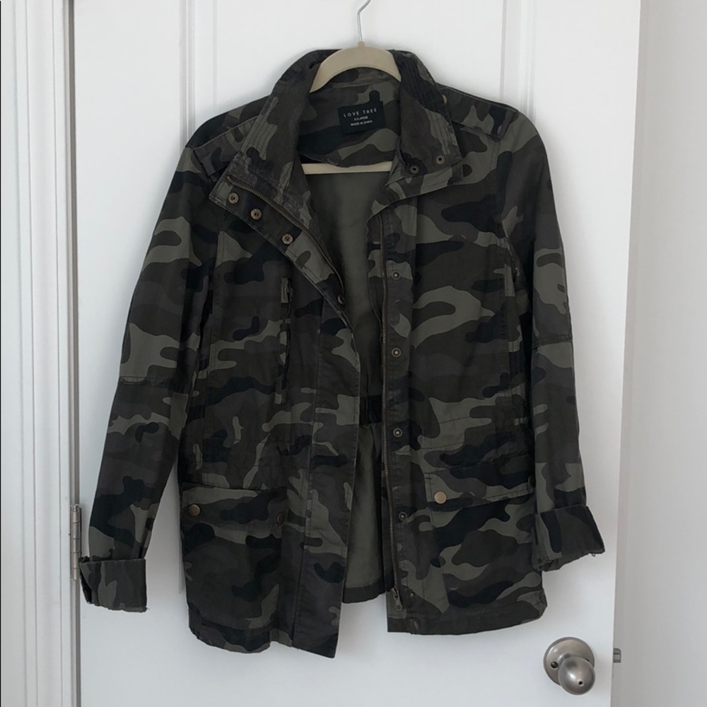Camo utility jacket